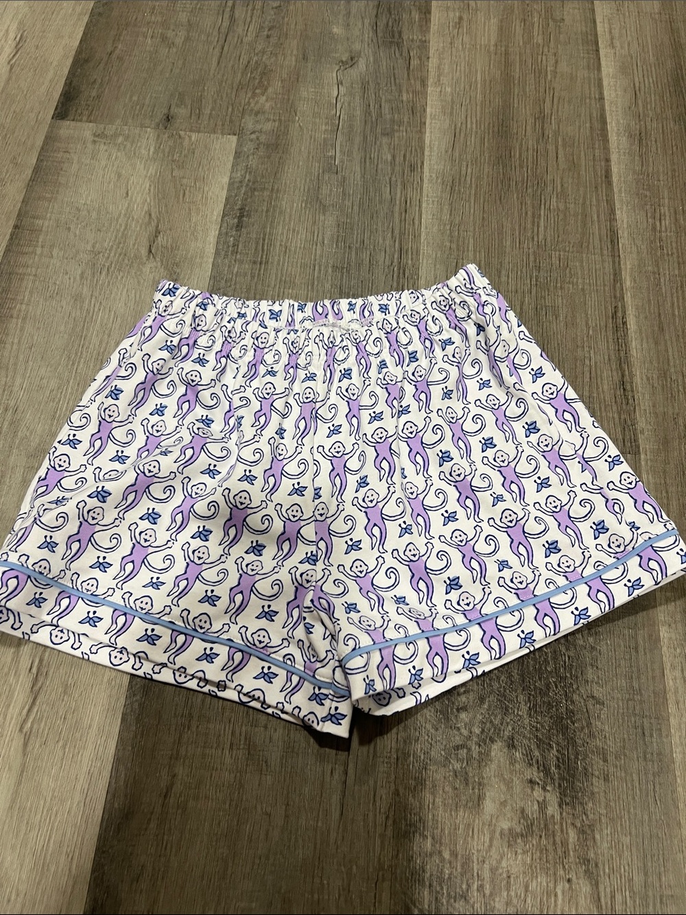 Roller Rabbit Monkey Polo Pajama Set size XXS lavender - Picture 4 of 6